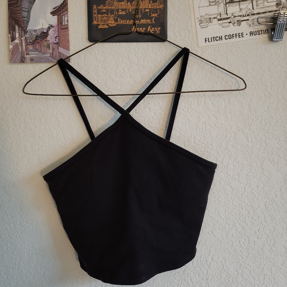 Alo goddess ribbed crop top